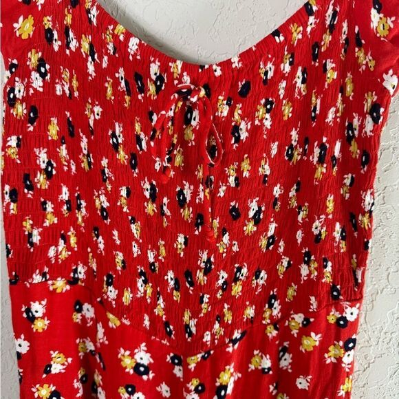 Faithfull the Brand Della Smocked Floral Jumpsuit Size 4 - Picture 5 of 15